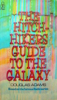 The Hitchhiker's Guide to the Galaxy by Douglas Adams book cover